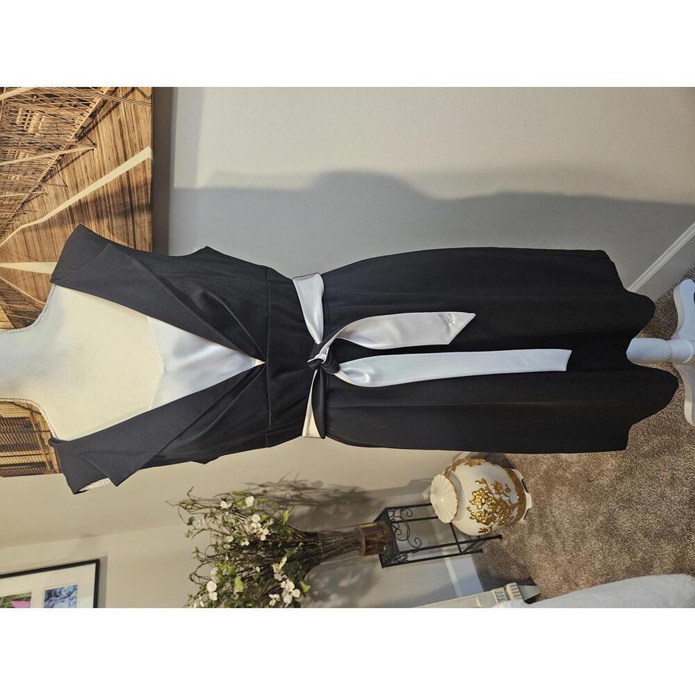 Exquisite WHBM Black and White Dress